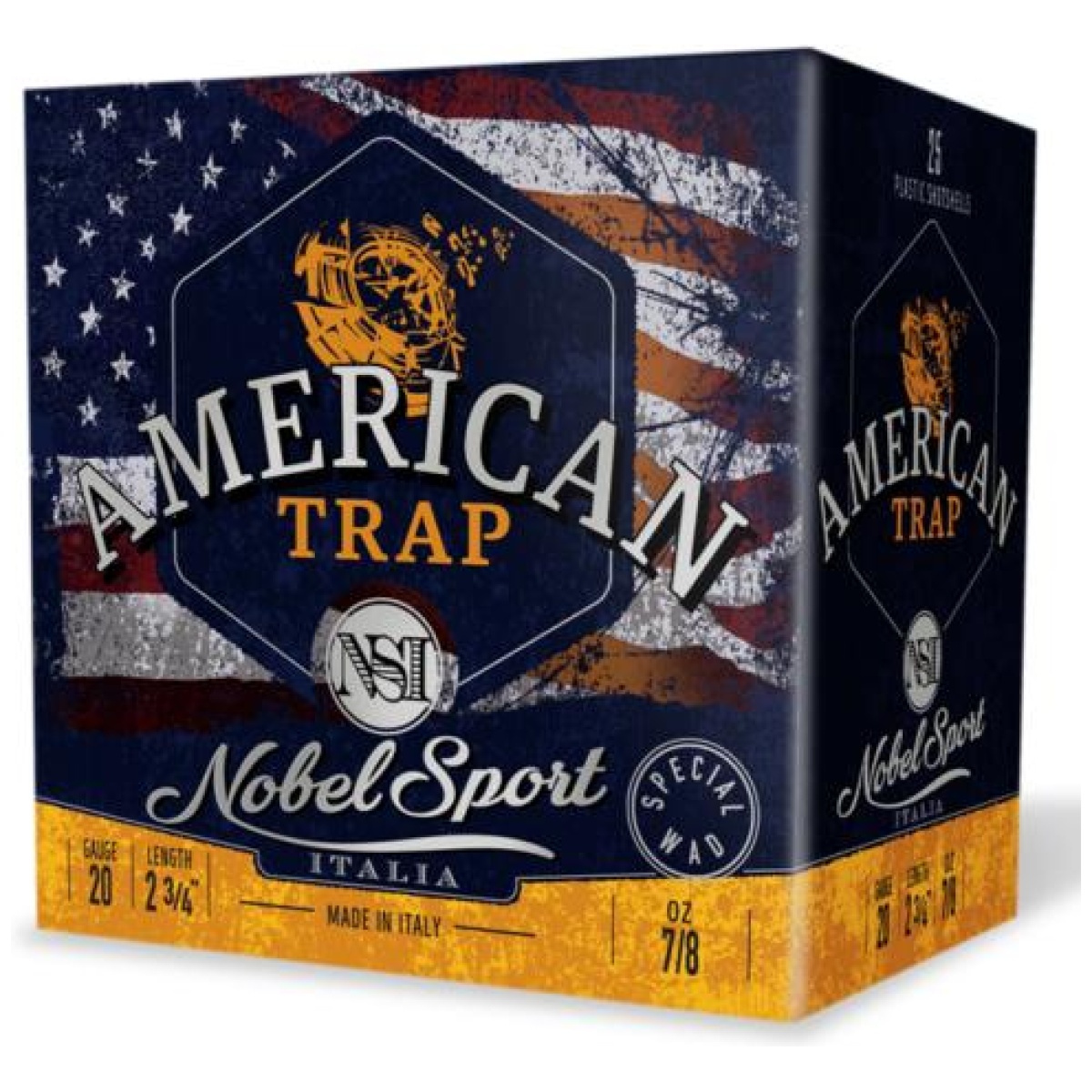 Epans209. Jpg - nobel sport target american trap shotshells 20ga 2-3/4" 7/8oz 1200fps #9 25/ct - epans209