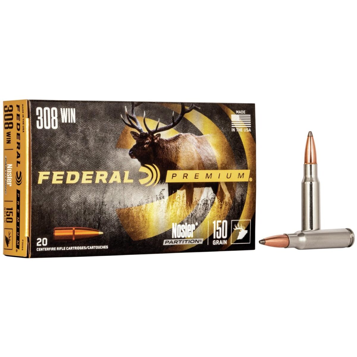 Fap308s_1. Jpg - federal premium vital-shok rifle ammunition. 308 win 150 gr ptr 2840 fps - 20/box - fap308s 1