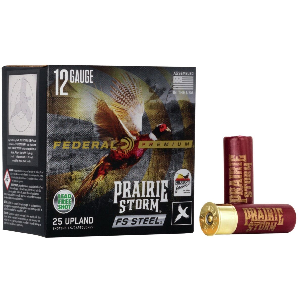 Fapfsx143fs3. Jpg - federal prairie storm fs steel shotshells 12 ga 3" 1-1/8oz 1350 fps #3 25/ct - fapfsx143fs3