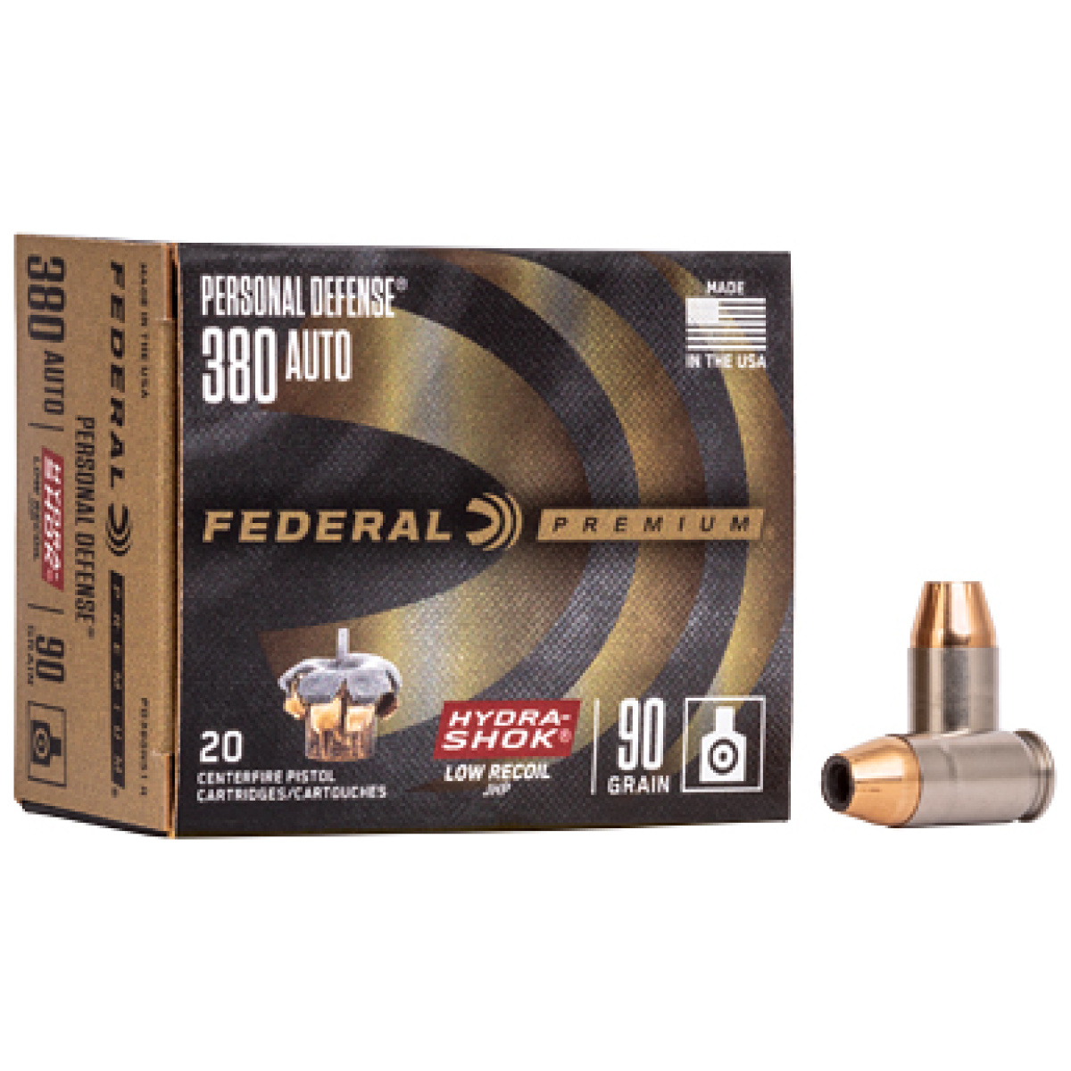 Fe380hs1pdh_1. Jpg - fed pd hydra-shk 380acp 90gr 20/200 - fe380hs1pdh 1