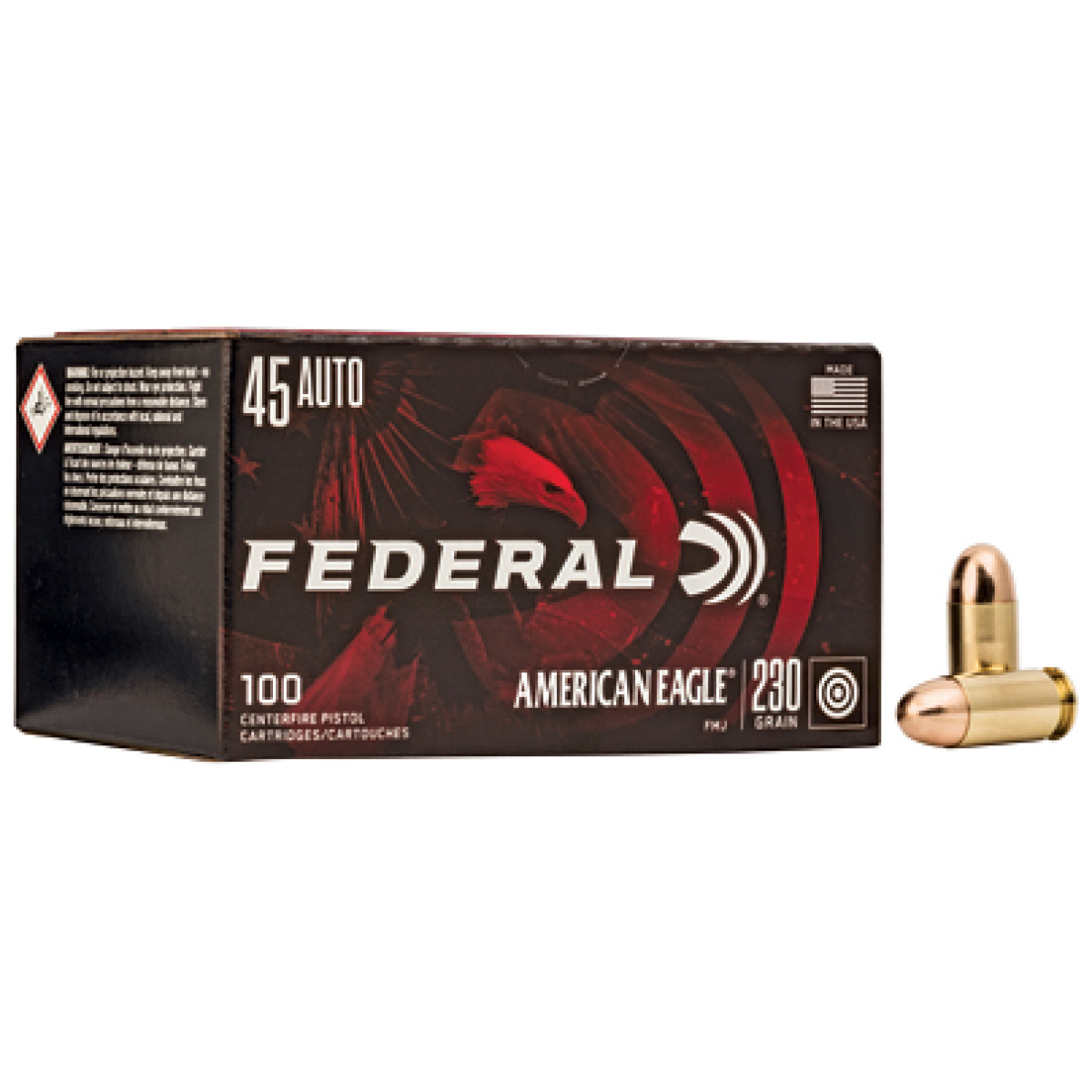 Feae45a100_1. Jpg - fed am eagle 45acp 230gr fmj 100/500 - feae45a100 1