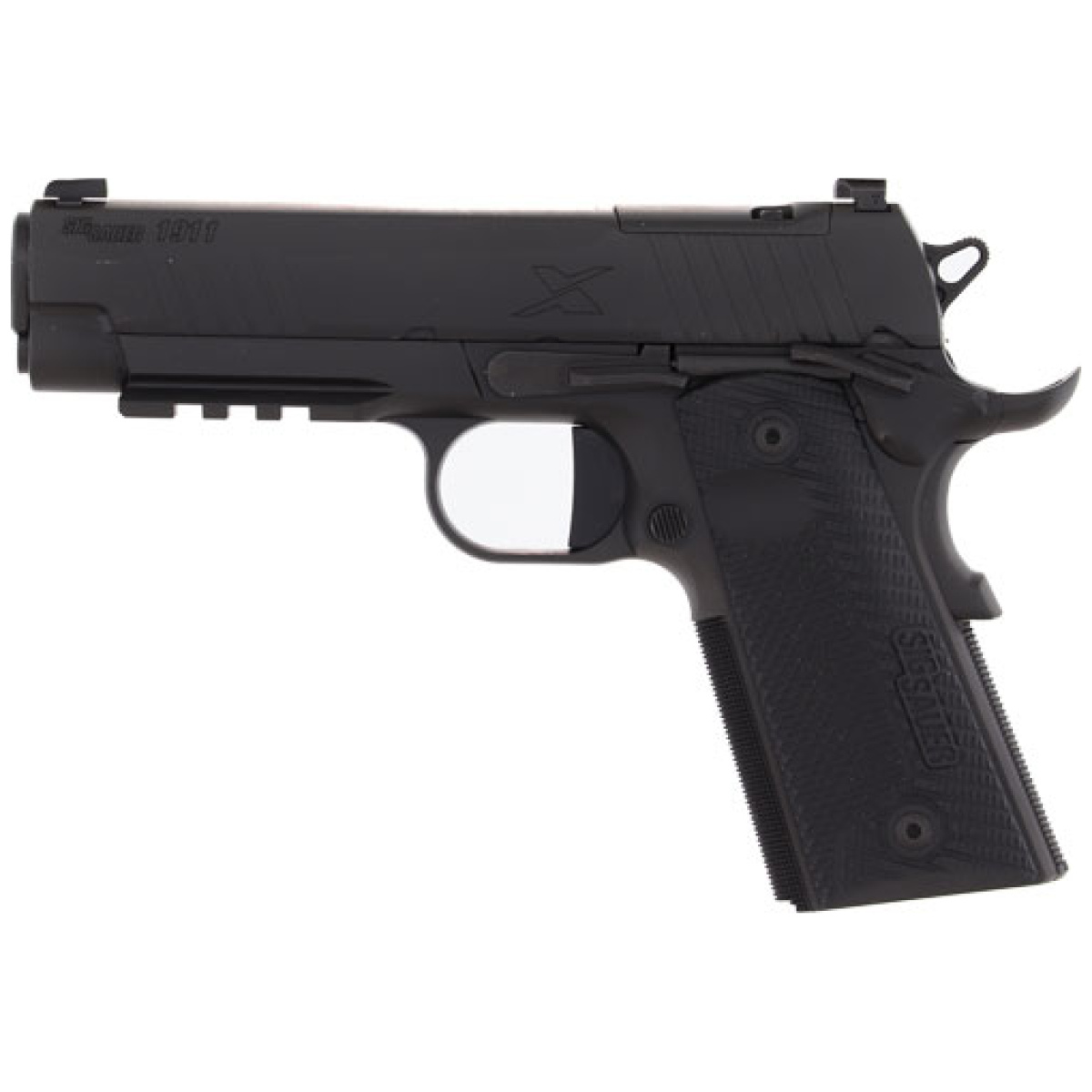 G1911xca45bxr3_left. Jpg - sig 1911 xcarry 45acp 4. 25" - xray-3 (2)8rd or g10 black - g1911xca45bxr3 left