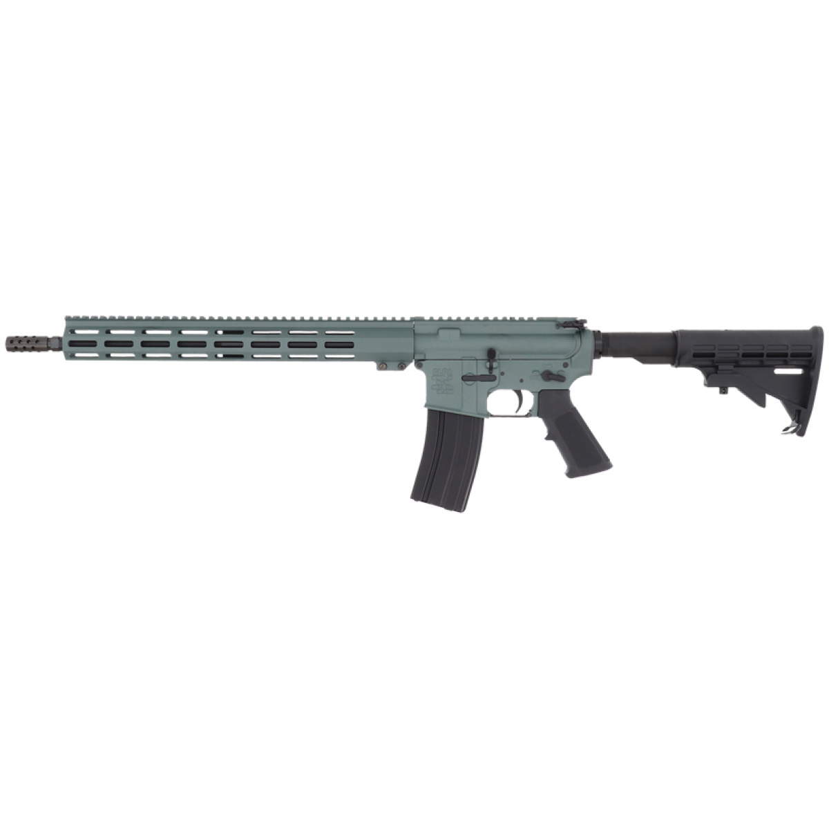 G223chgnit_left. Jpg - glfa ar15 rifle 223 wylde - 16" nit bbl charcoal green - g223chgnit left