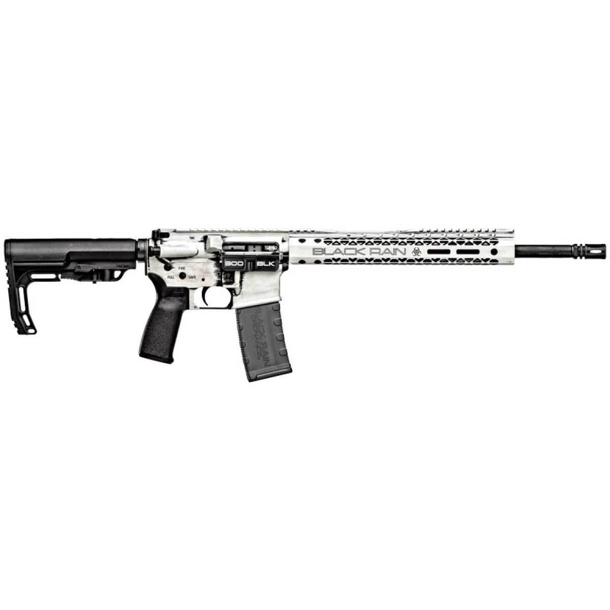 Gbrofusion300wb. Jpg - black rain spec+ fusion rifle - 300blk 16" white bworn 30rd - gbrofusion300wb