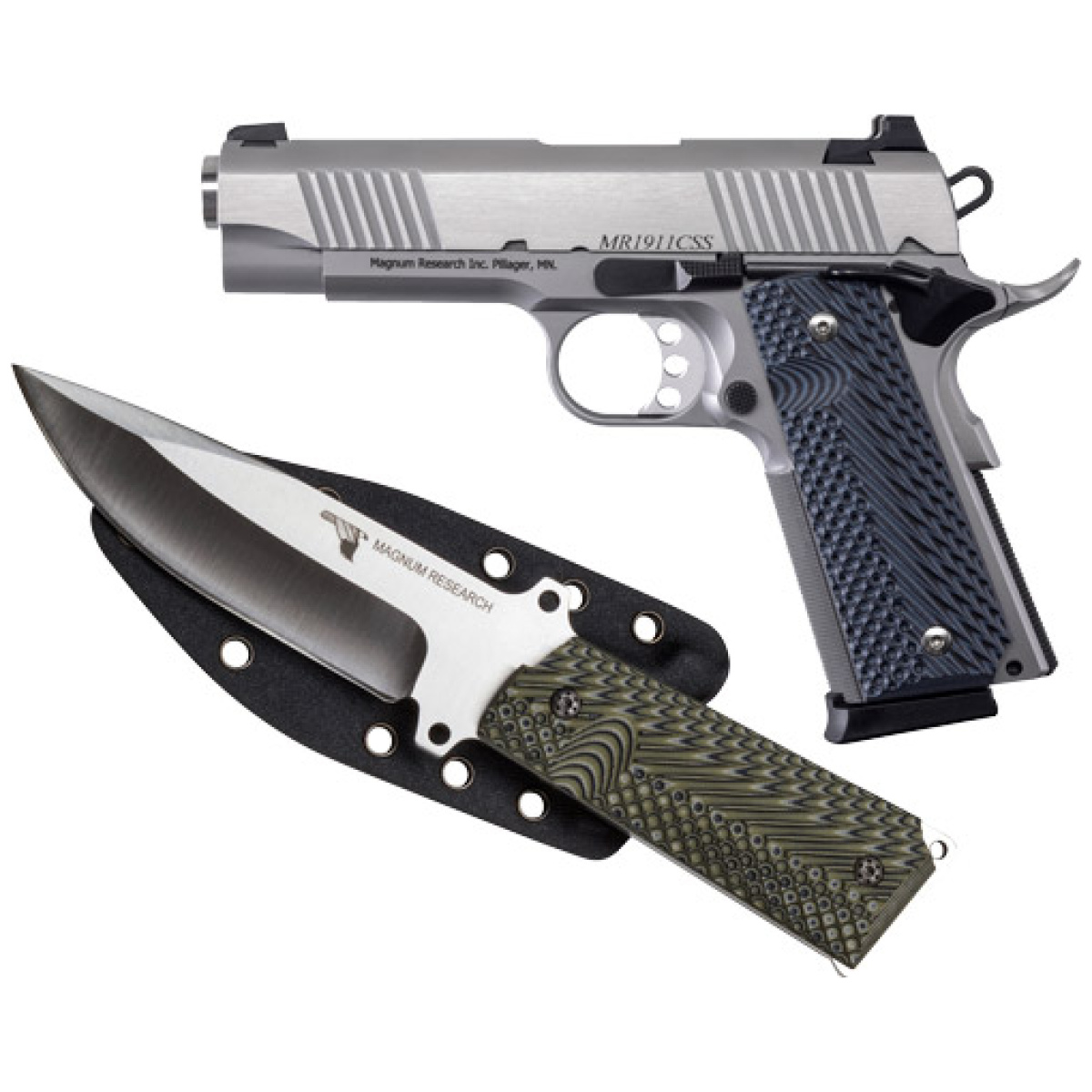 Gde1911cssk_1. Jpg - desert eagle 1911 commander - 45acp 4. 3" fs ss g10 w/knife - gde1911cssk 1