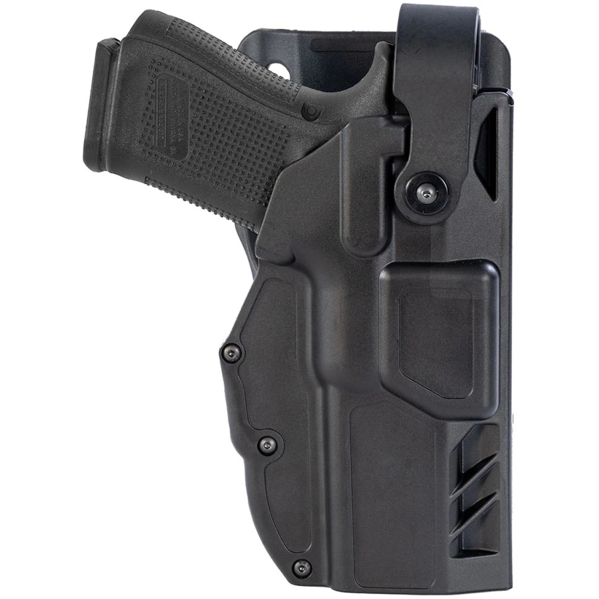 Gg-x3000-21ho-1w. Jpg - telr x3000 non-light bearing holster for glock 21 w/ duty belt - weave finish - gg x3000 21ho 1w