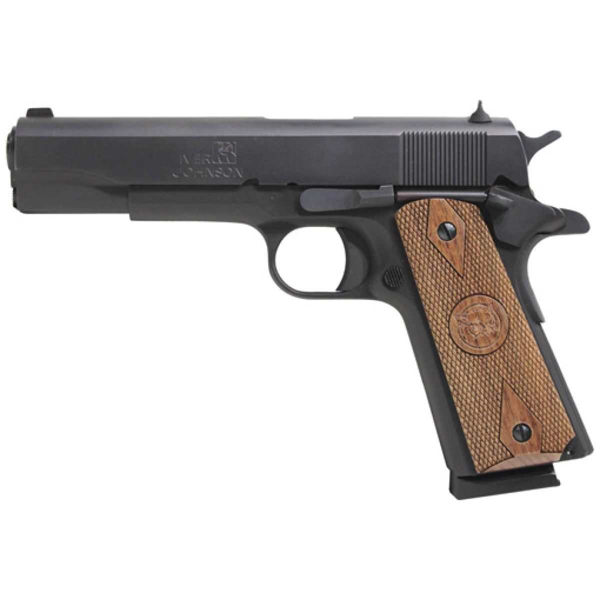 Gij46. Jpg - iver johnson 1911a1 standard - 38 super 5" fs matte wood - gij46