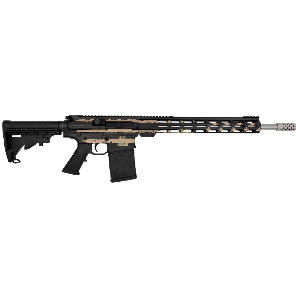 Gl10308ssfdst. Jpg - glfa ar10 rifle 308 win - 18" s/s bbl desert flag 10-rds - gl10308ssfdst