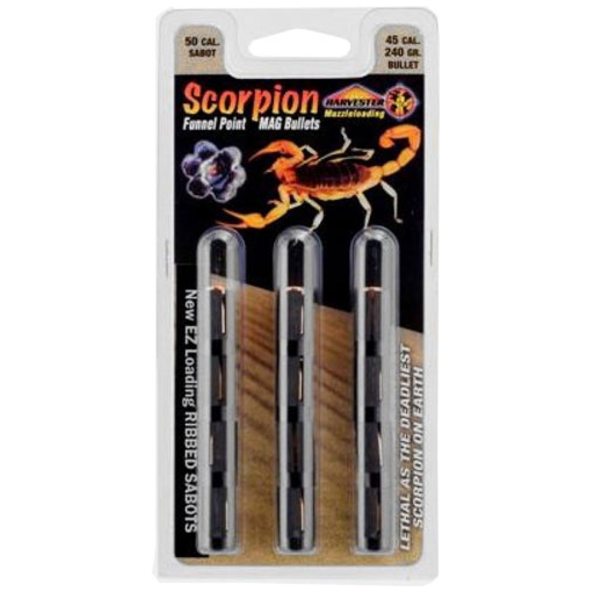 H14024. Jpg - harvester scorpion 50 cal. - 240gr. 451 poly tip sabot 12pk - h14024