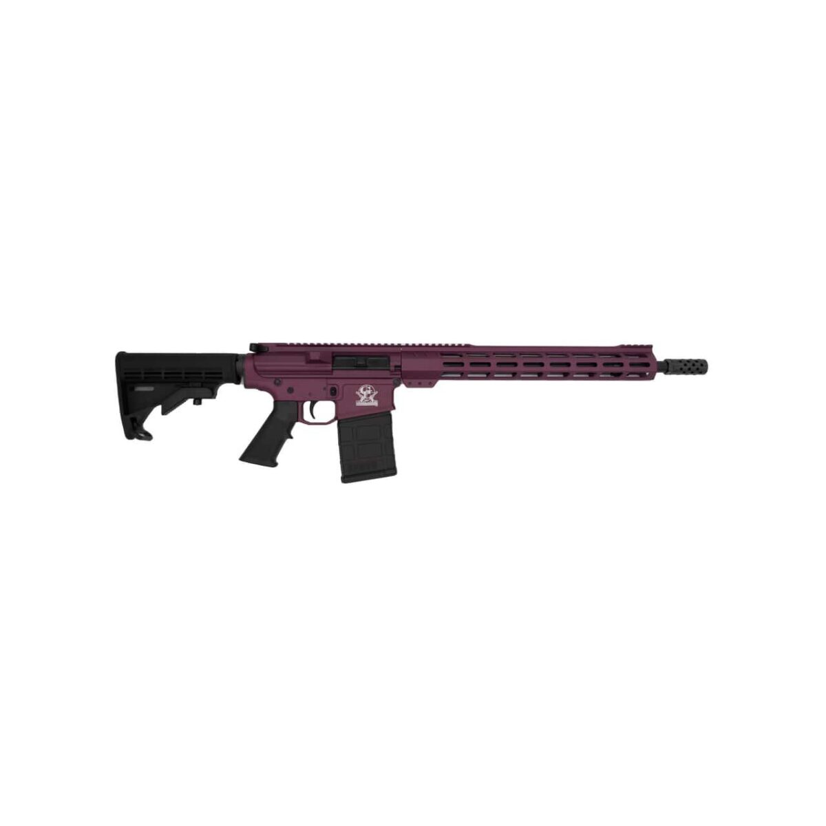 Iqgl10308sschy. Jpg - glfa ar-15 rifle. 308 win 10rd magazine 16" stainless barrel 15" mlok rail black cherry finish - iqgl10308sschy