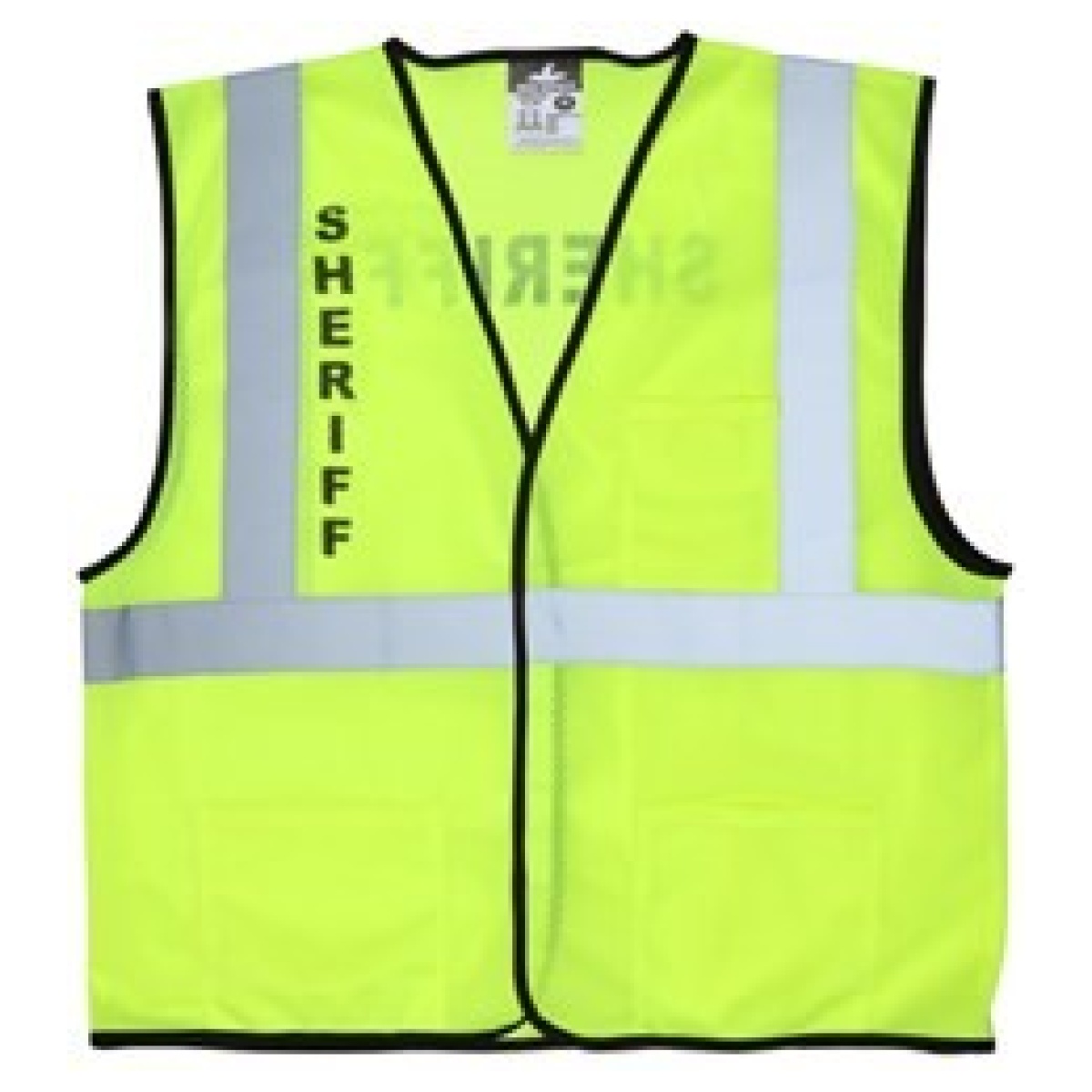 Mcr-vcl2mlshfl. Jpg - hi vis reflective lime safety vest - mcr vcl2mlshfl