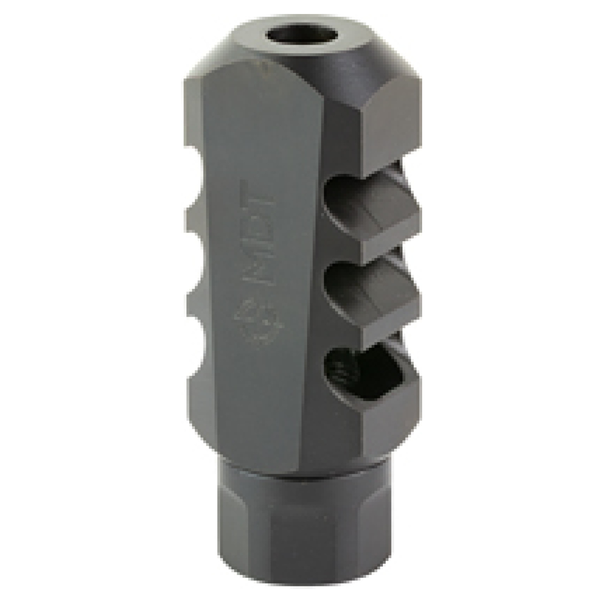 Mdt103516-blk_1-1. Jpg - mdt elite muzzle brake 5/8x24 blk - mdt103516 blk 1 1