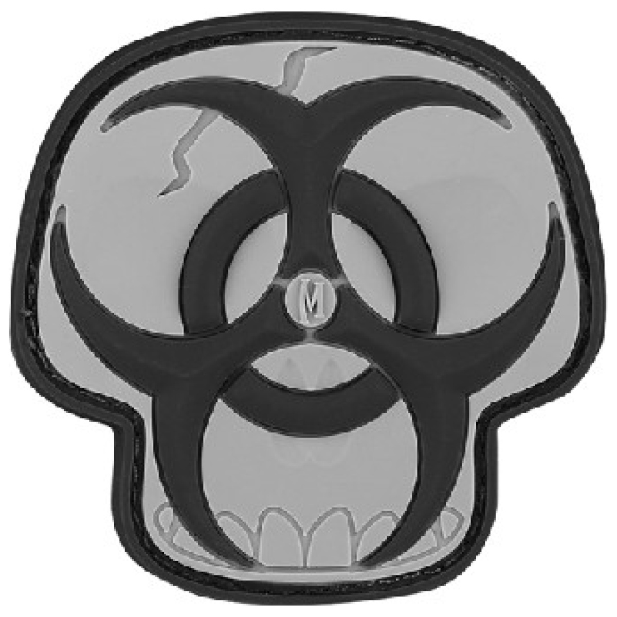 Mxp-pvcpatch-bzsks. Jpg - biohazard skull morale patch - mxp pvcpatch bzsks