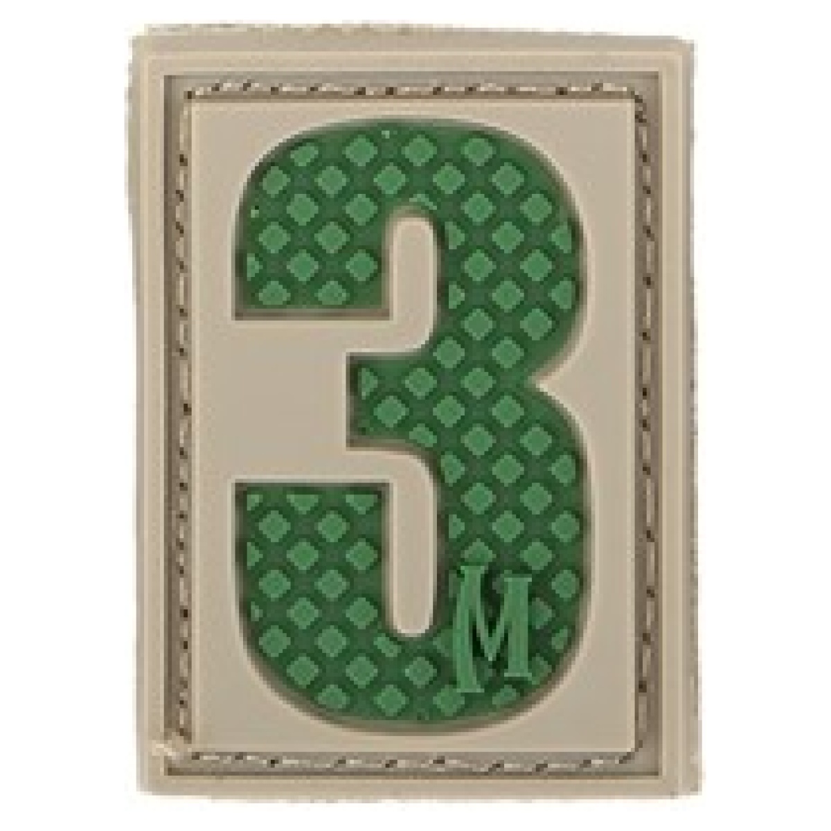 Mxp-pvcpatch-num3a. Jpg - number 3 morale patch - mxp pvcpatch num3a