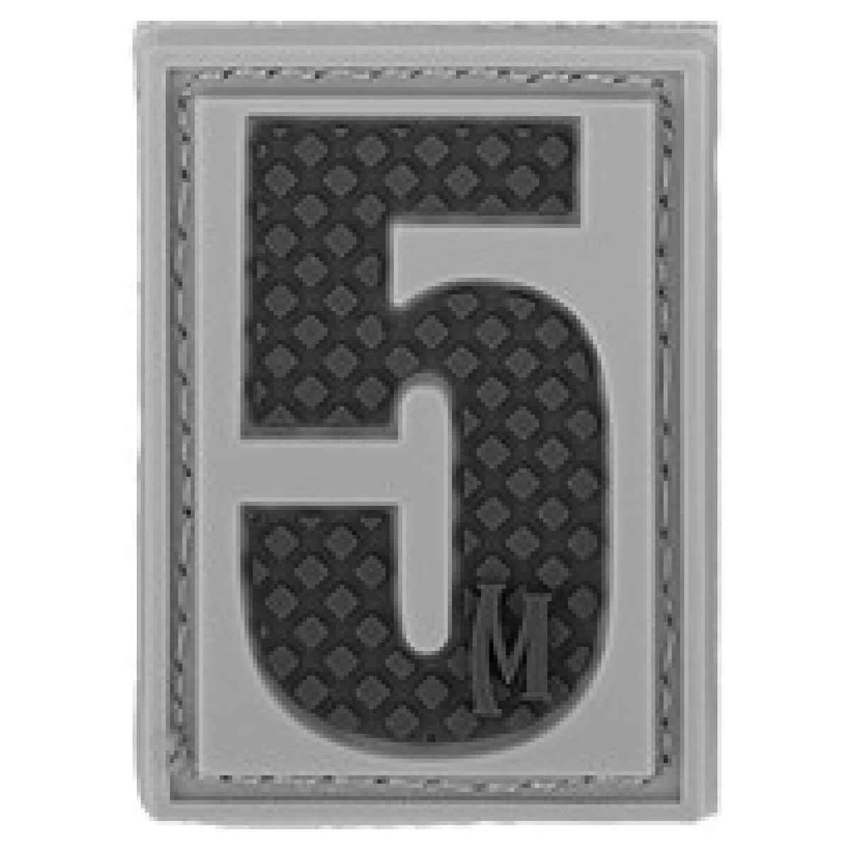 Mxp-pvcpatch-num5s. Jpg - number 5 morale patch - mxp pvcpatch num5s