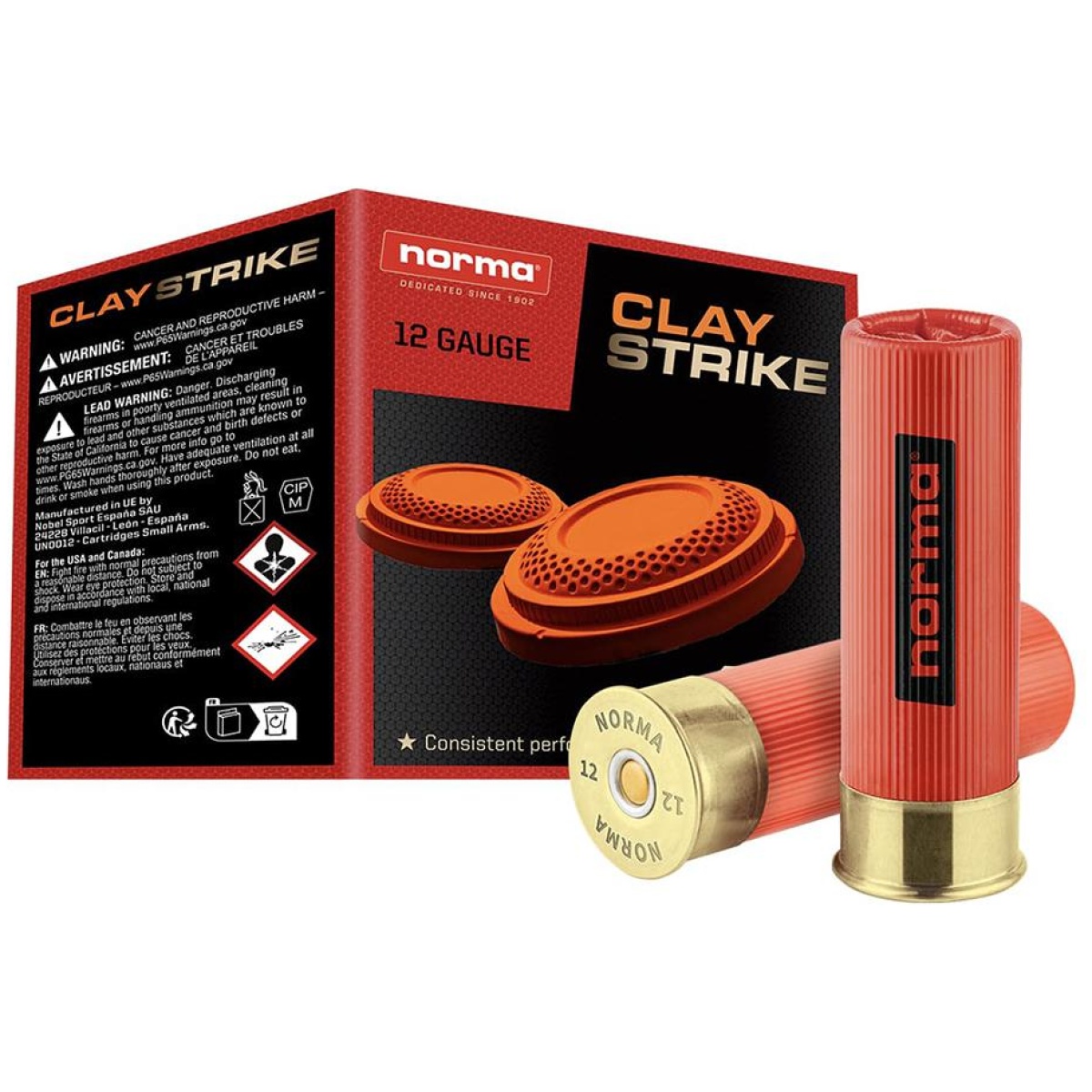 Nh11980528751. Jpg - norma claystrike shotshells 12ga 2-3/4" 1oz 1250 fps #8 25/ct - nh11980528751