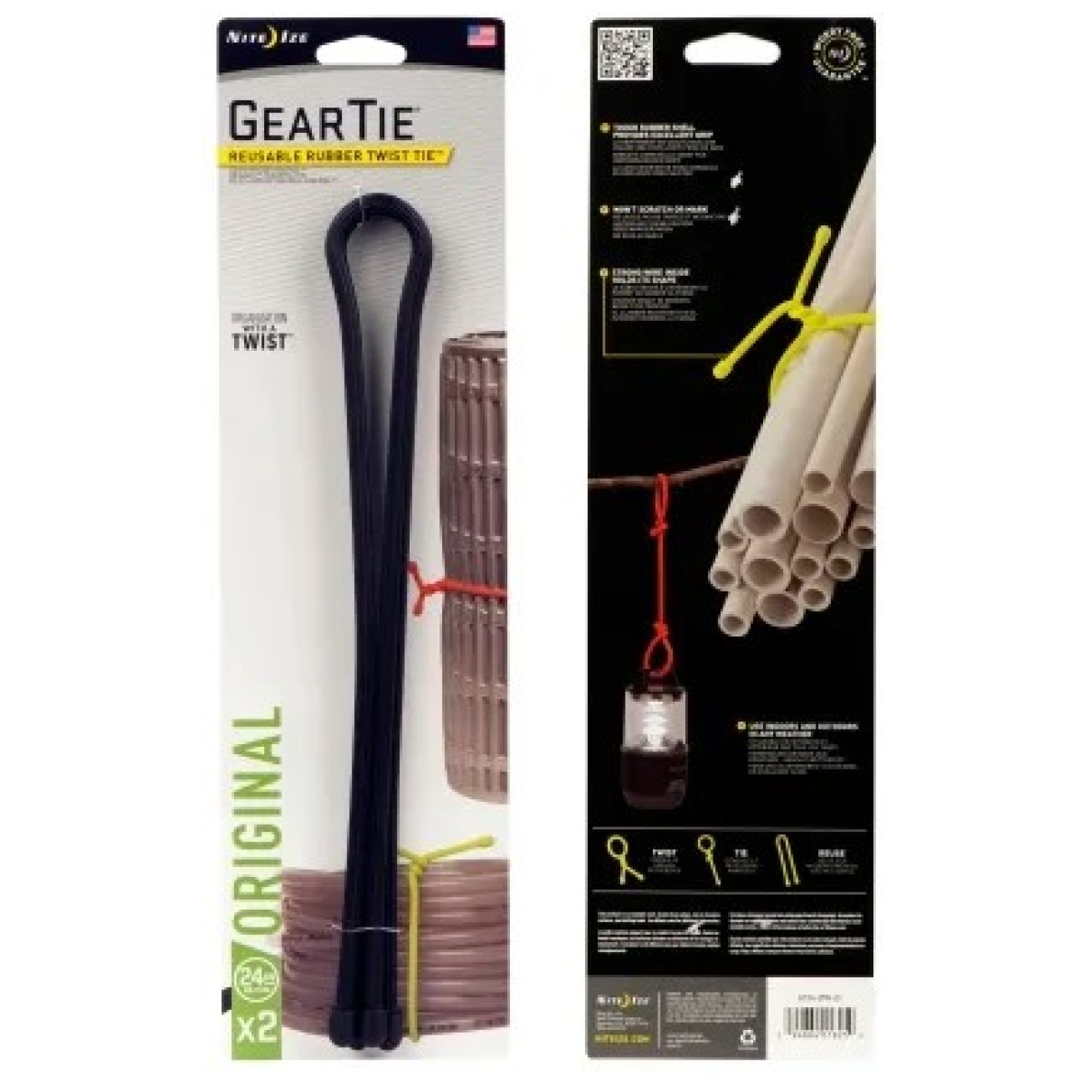 Nigt24-2pk-01. Jpg - gear tie reusable rubber twist tie - nigt24 2pk 01