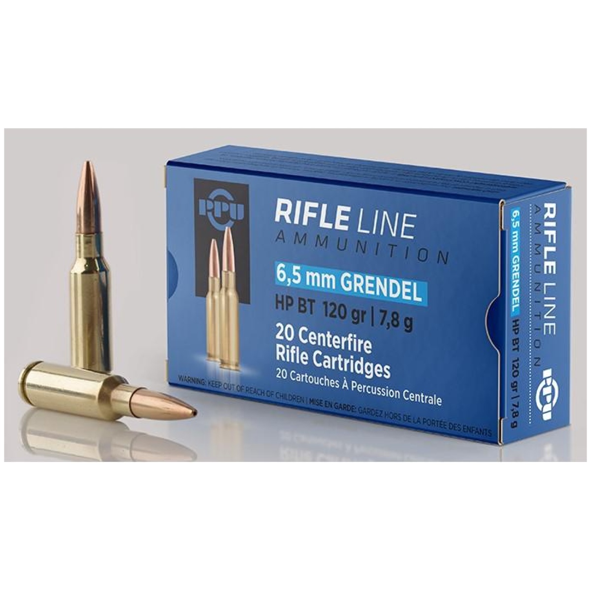 Oqpp6gh_1. Jpg - ppu rifle ammunition 6. 5 grendel hpbt 120gr 2674 fps 20/ct - oqpp6gh 1