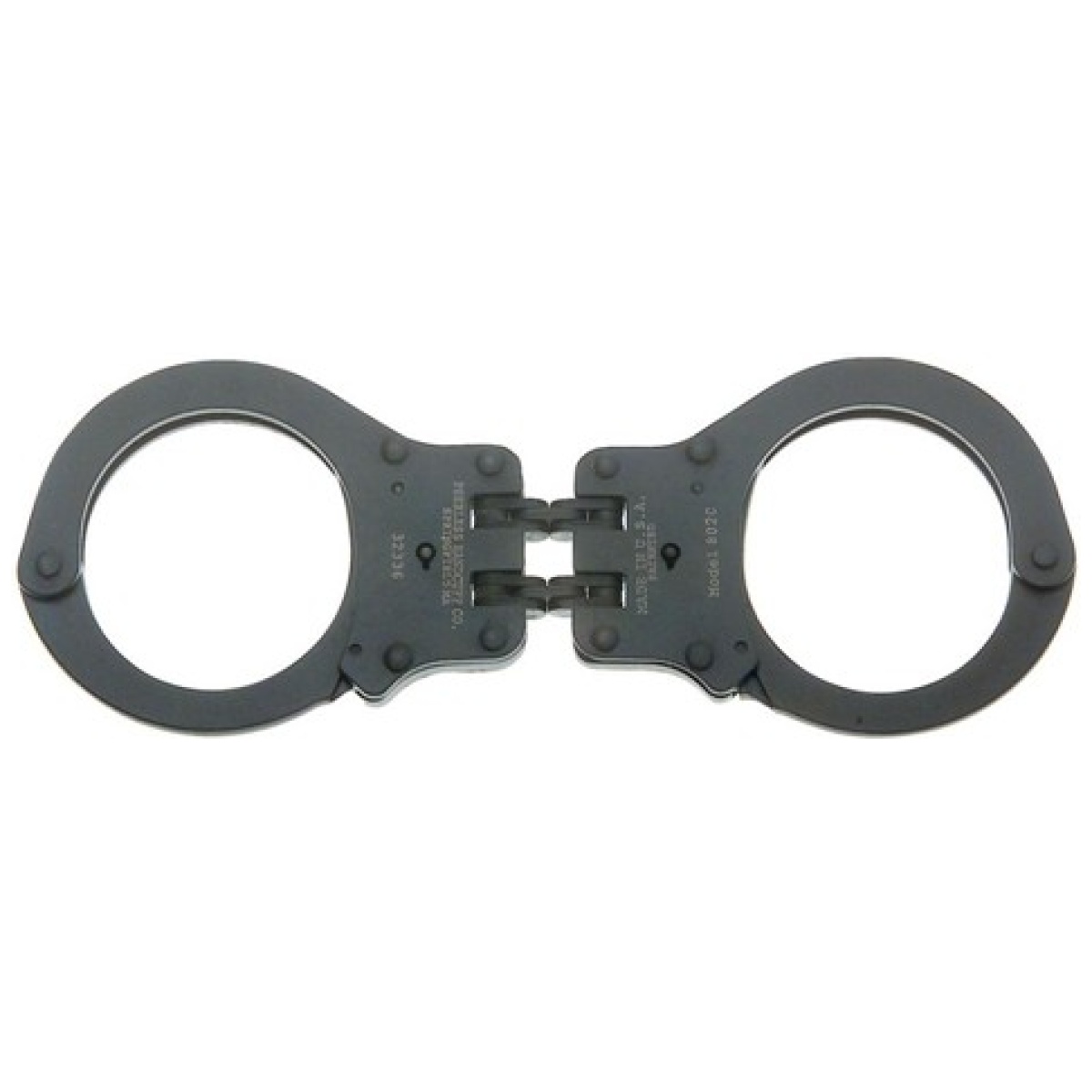 Pr-4802. Jpg - model 802c hinged handcuff - black oxide finish - pr 4802