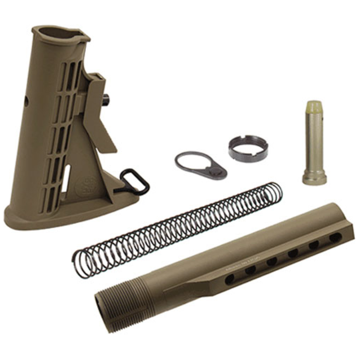 Rbu6dm. Jpg - utg stock assembly ar-15 fde - 6 position mil-spec - rbu6dm