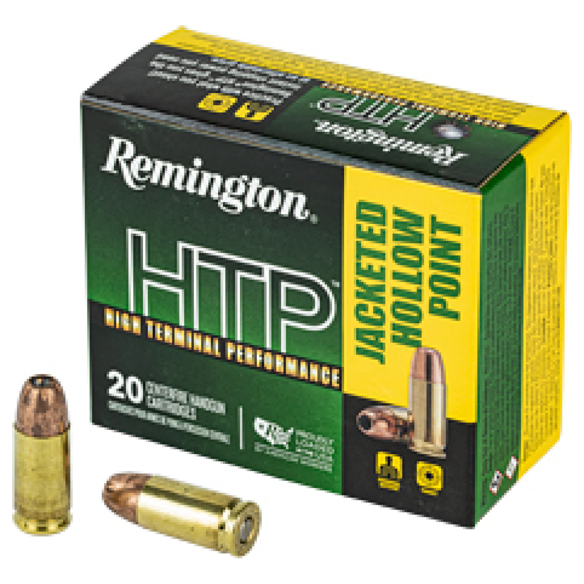 Rem28293_1. Jpg - rem htp 9mm +p 115gr jhp 20/500 - rem28293 1