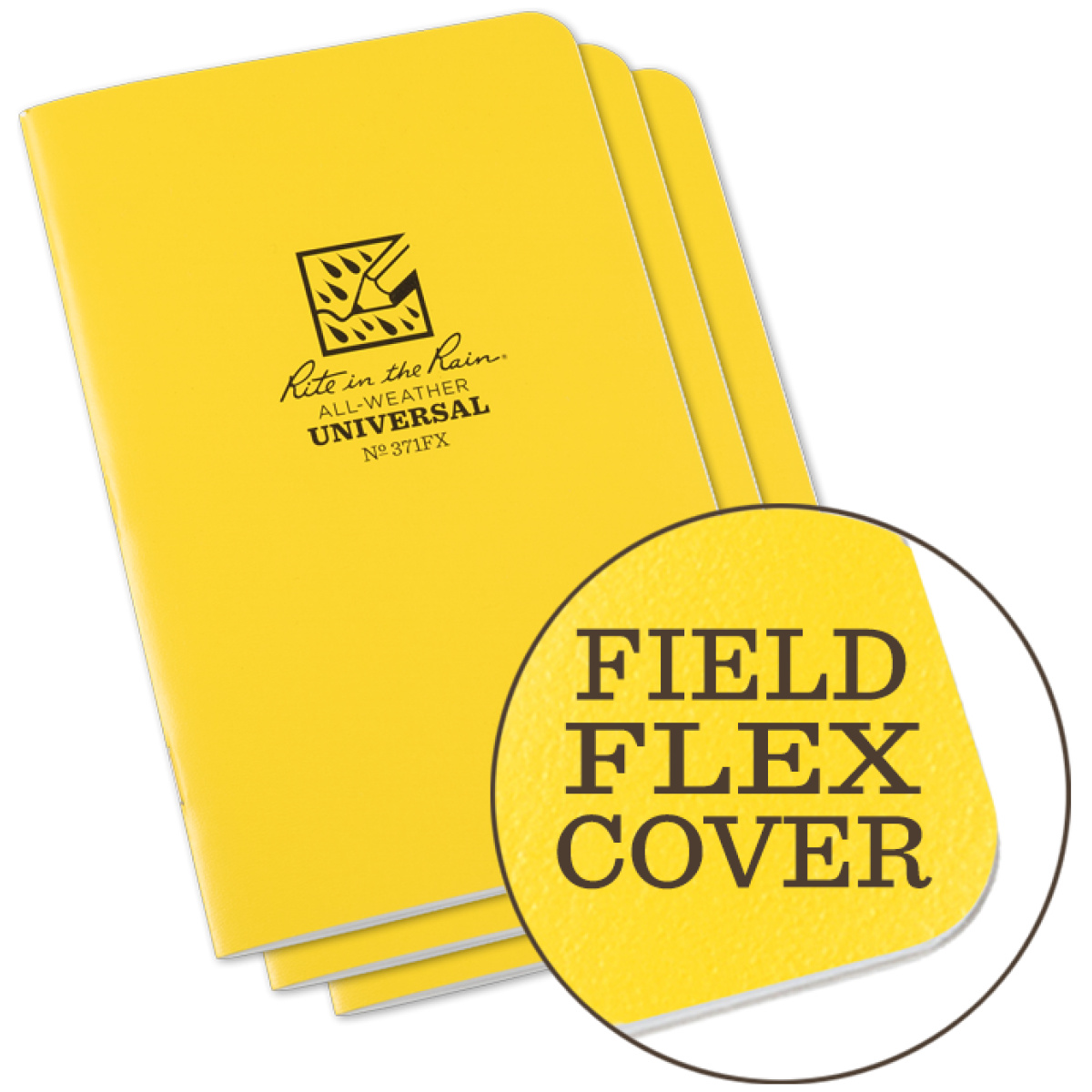 Rir-371fx. Png - field-flex universal stapled notebook 4. 625 x 7 - 3 pack - rir 371fx