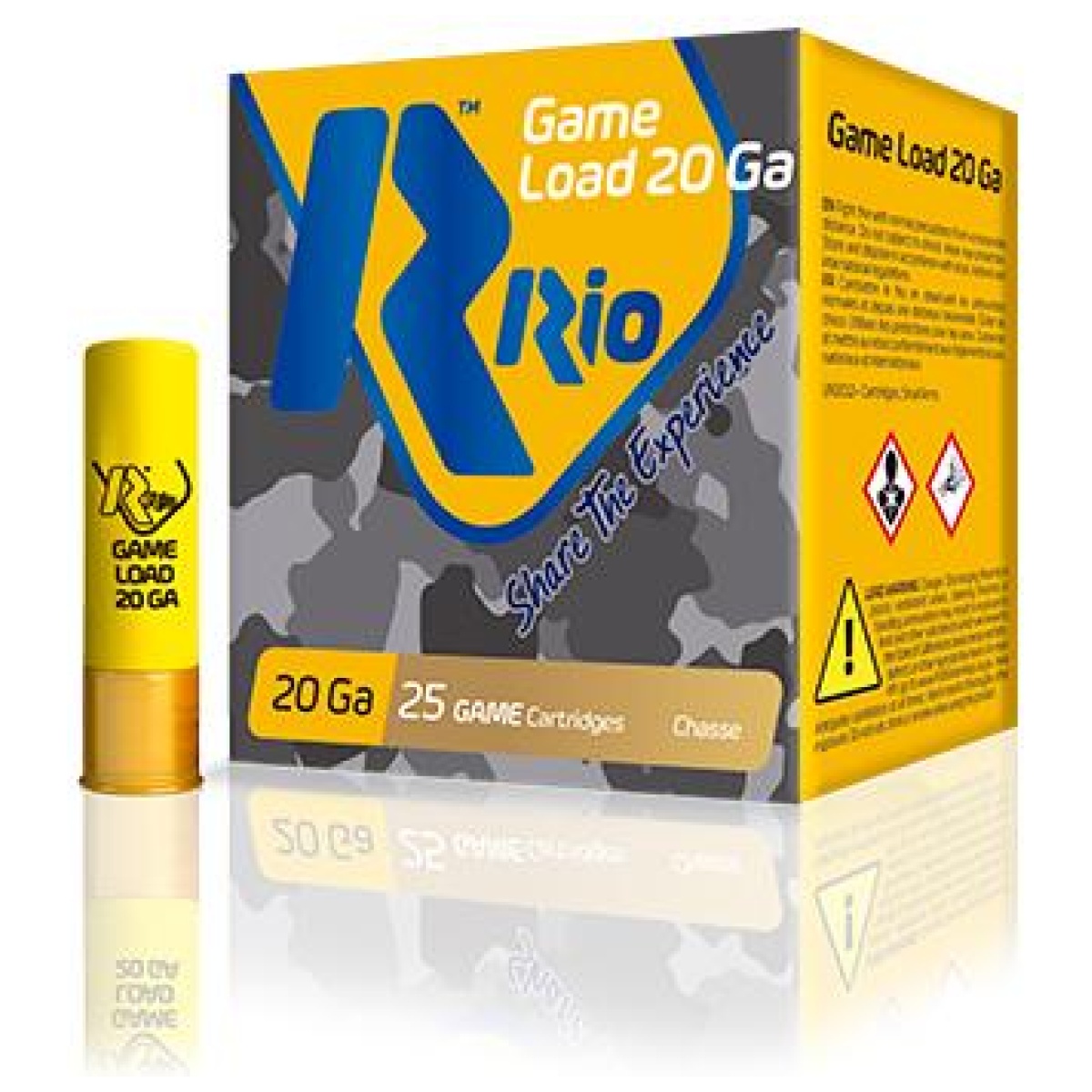 Rorcl208. Jpg - rio game load shotshells 20ga light 2-3/4" 1oz 1180 fps #8 25/ct - rorcl208