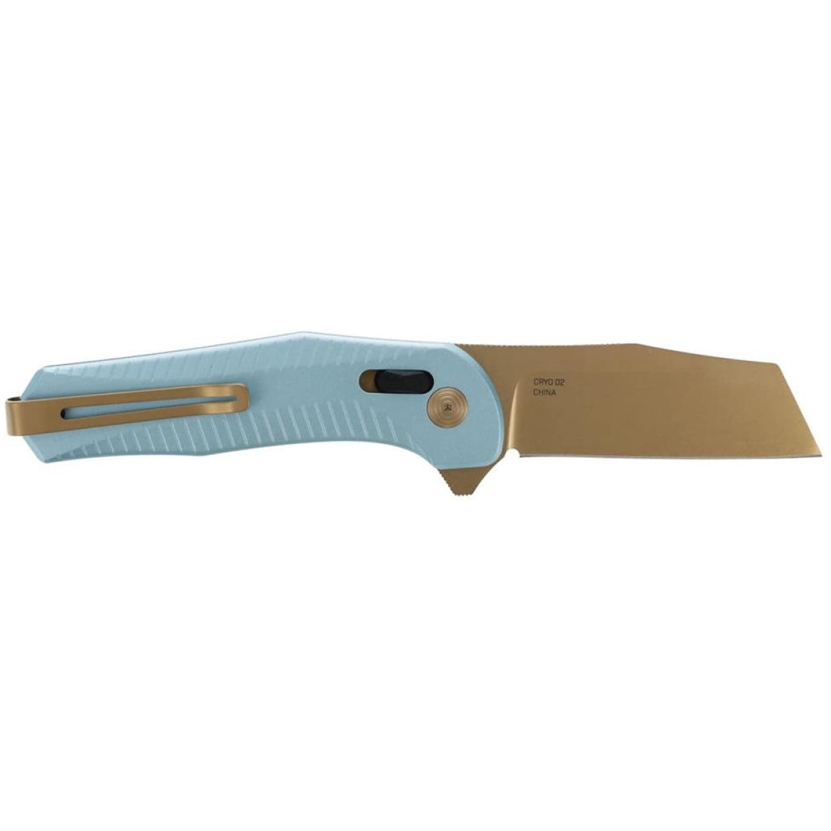 Sgsog12020243-1. Jpg - sog knives diverge xr folding knife 3" sheepsfoot blade gold and light blue blister pack - sgsog12020243 1