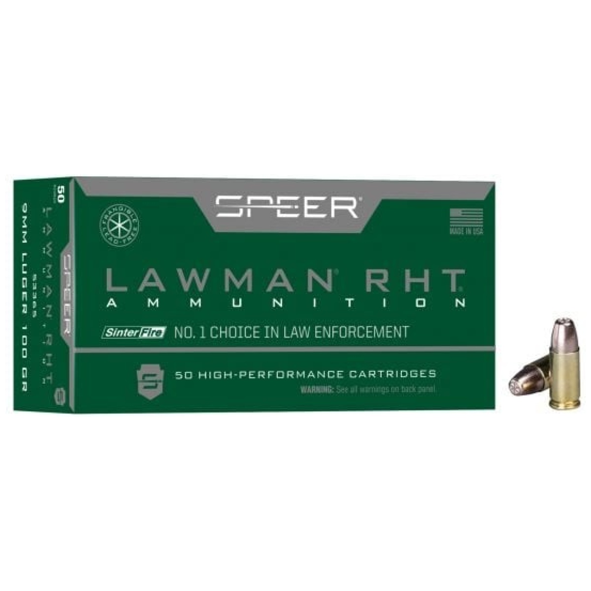 Speer53365. Jpg - lawman rht 9mm luger box - speer53365