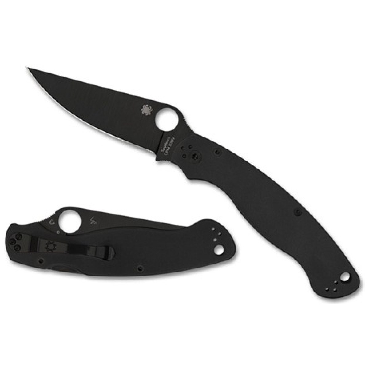 Spy-c36gpsbk2. Jpg - military 2 black g-10 black blade - spy c36gpsbk2