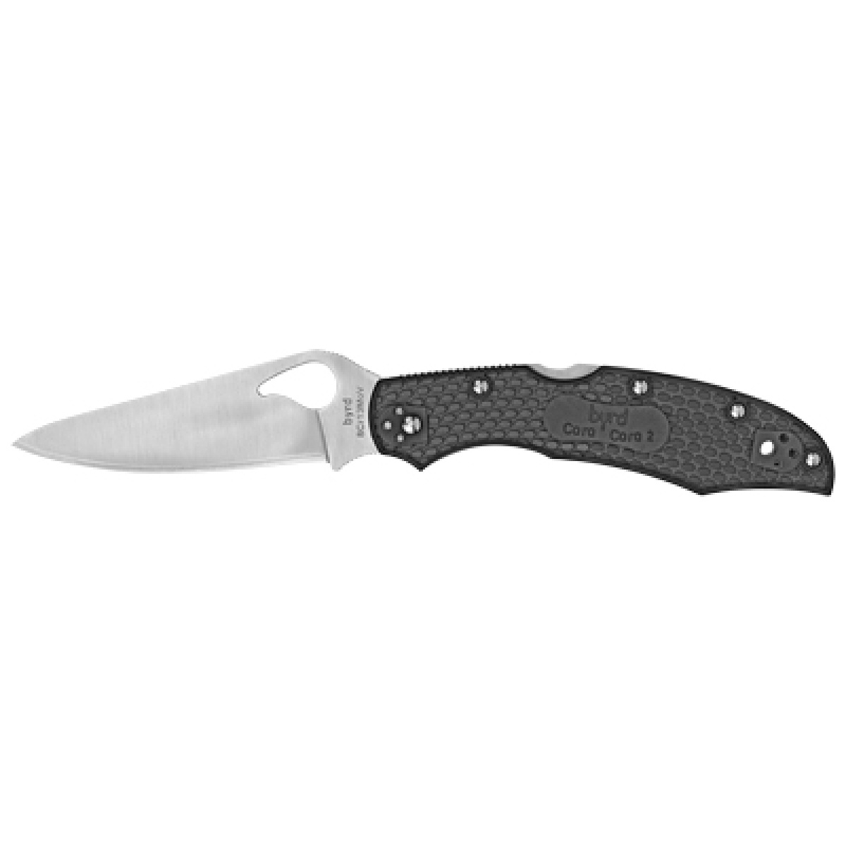 Spyby03pbk2_1. Jpg - spyderco byrd cara cara 2 ltwt blk - spyby03pbk2 1