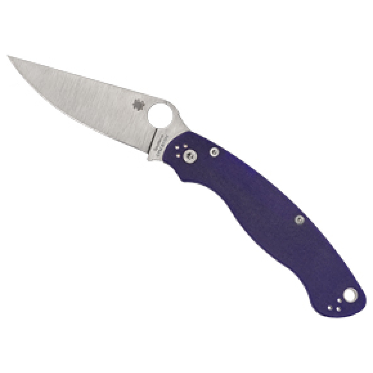 Spyc36gpdbl2_1. Jpg - spyderco military 2 cpm s110v drk bl - spyc36gpdbl2 1