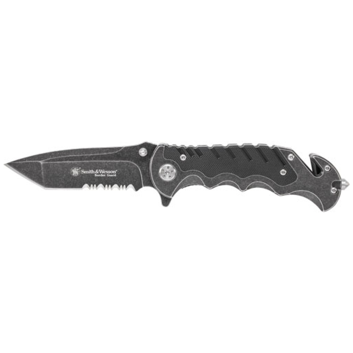 Swbg10scp. Jpg - s&w knife border guard 3. 5" - blade w/strap cutter/gls brekr - swbg10scp