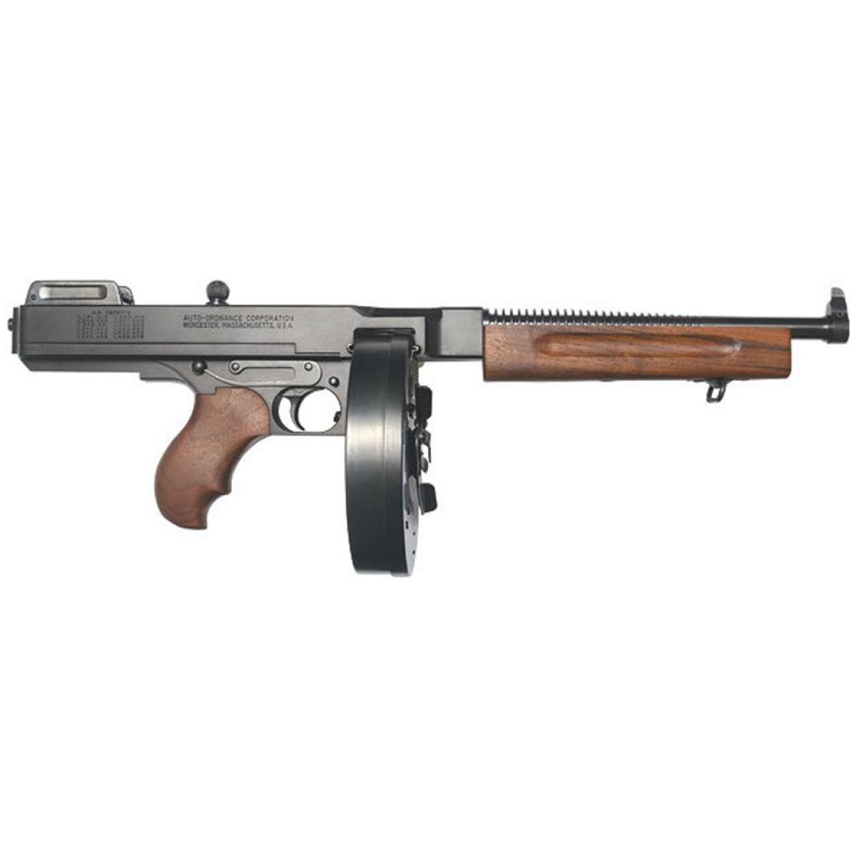 Ta5100d. Jpg - thompson 1927a1 deluxe pistol. 45 cal. Lw 10. 5 bbl w/100 rd drum tommy gun - ta5100d