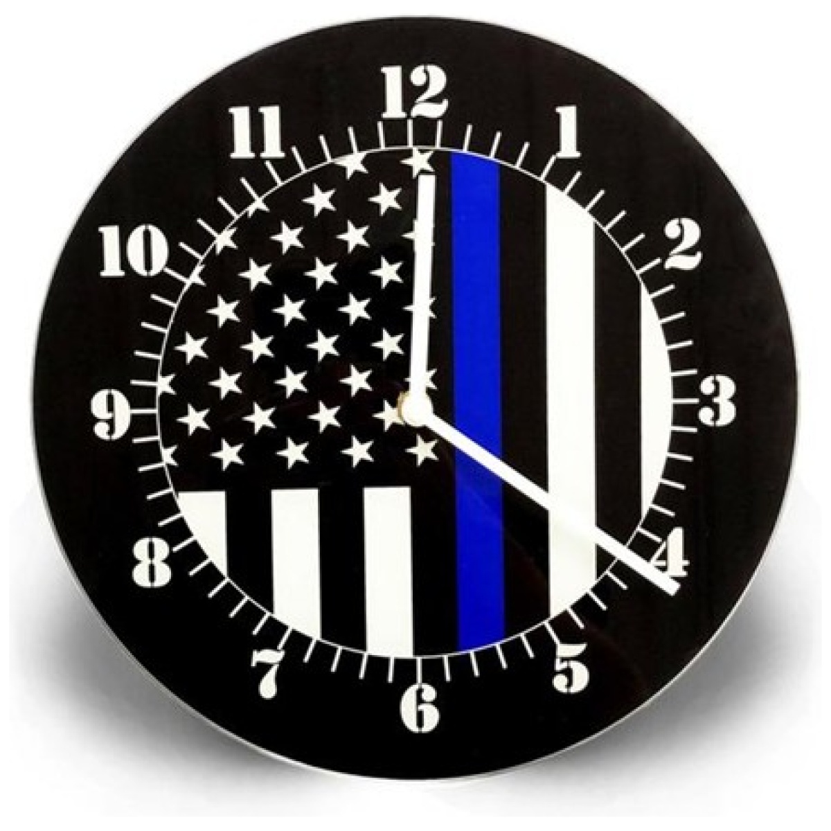 Tbl-am-clock. Jpg - thin blue line american flag clock - tbl am clock