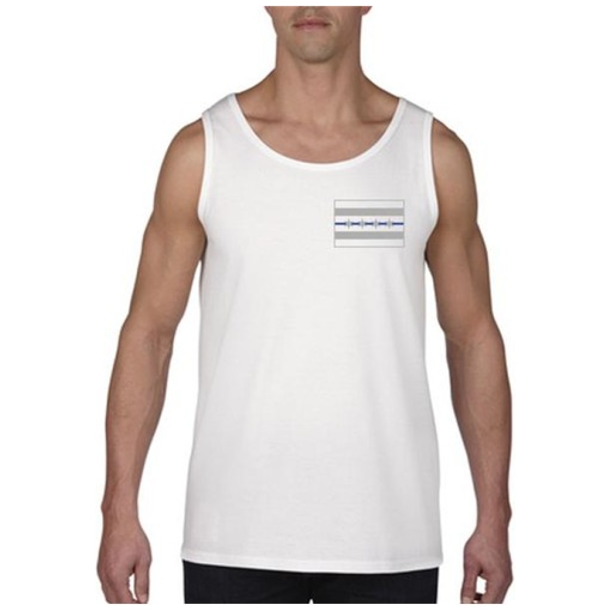 Tbl-chic-tank-white-2xl. Jpg - tank - chicago thin blue line flag - tbl chic tank white 2xl