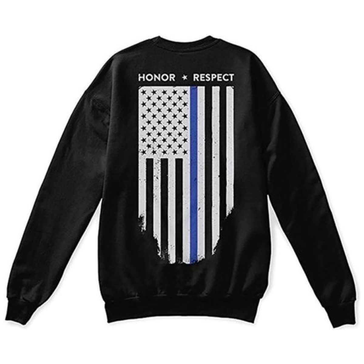 Tbl-crew-black-2xl. Jpg - thin blue line crew neck sweatshirt - tbl crew black 2xl