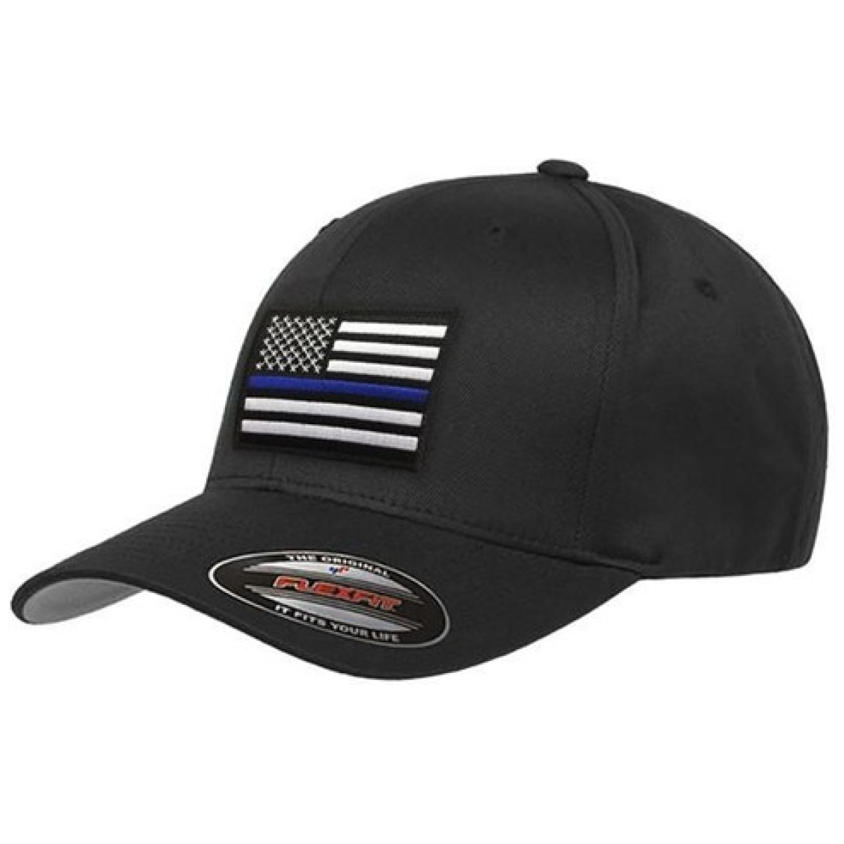 Tbl-flexfit-tbl-black-l. Jpg - flexfit thin blue line hat - tbl flexfit tbl black l