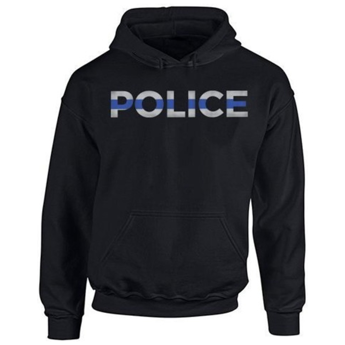 Tbl-men-h-police-black-2xl. Jpg - men's hoodie - police thin blue line - tbl men h police black 2xl