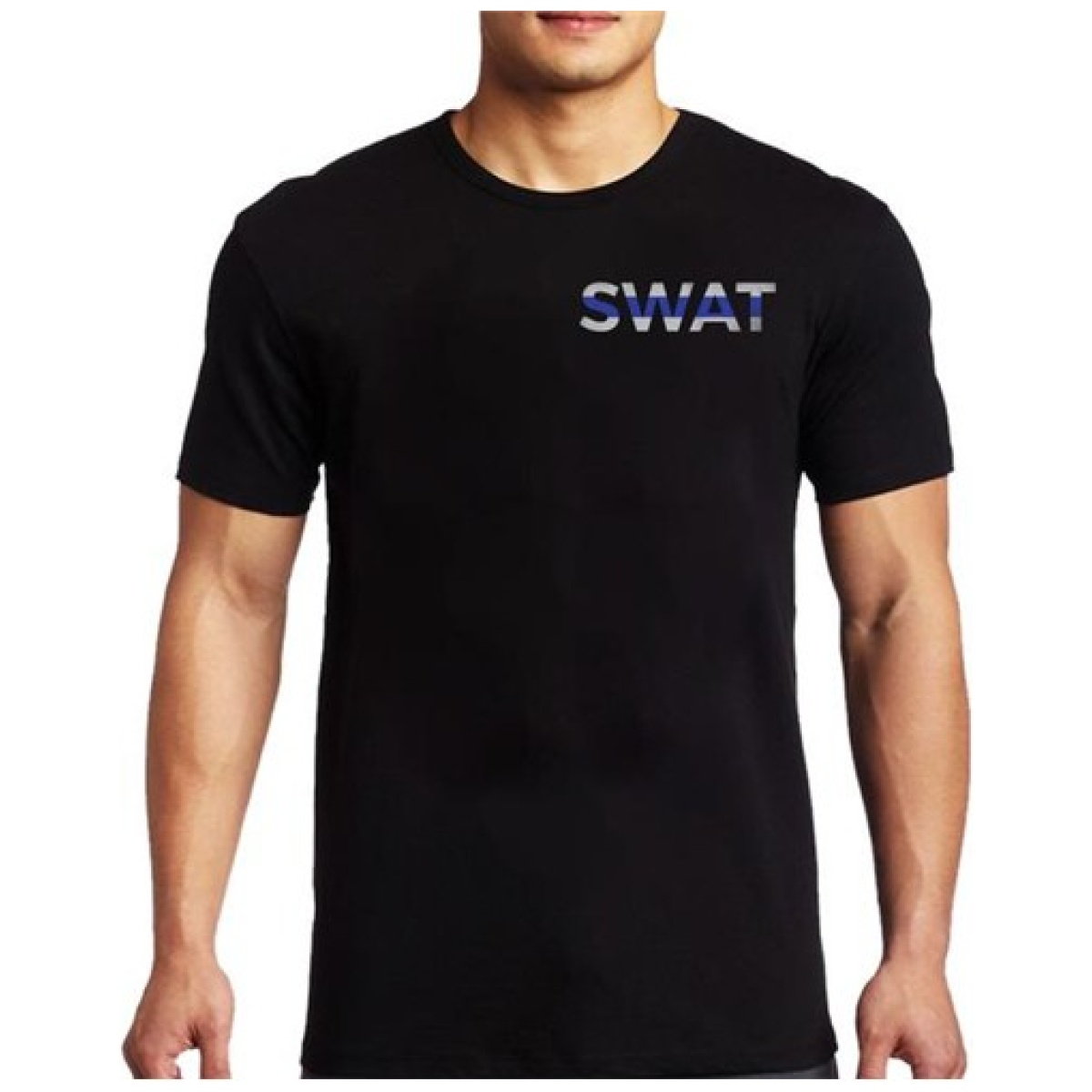 Tbl-men-swat-black-3xl. Jpg - men's t-shirt - swat thin blue line - tbl men swat black 3xl