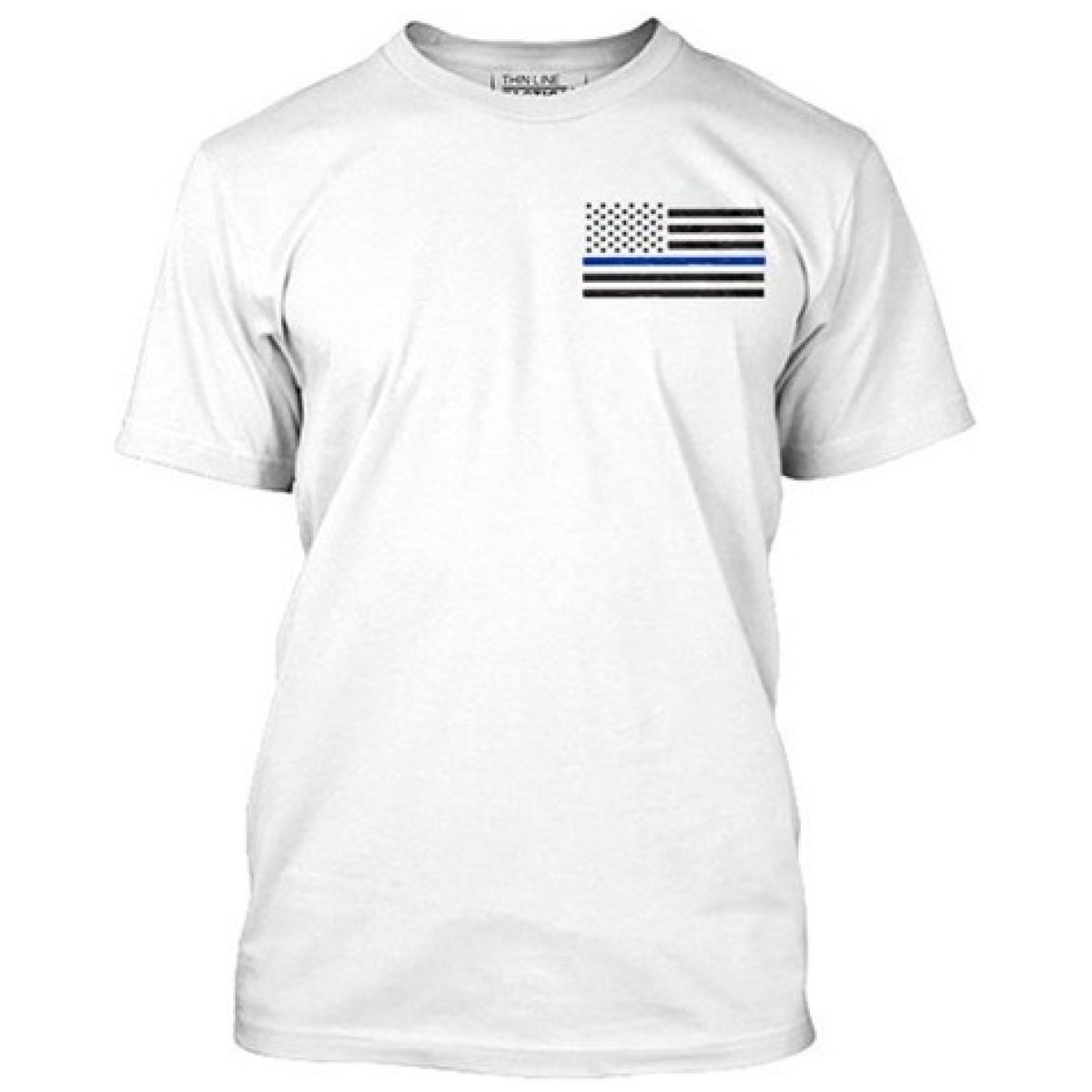 Tbl-men-tbl-sm-logo-white-lg. Jpg - men's - t-shirt - thin blue line flag - tbl men tbl sm logo white lg