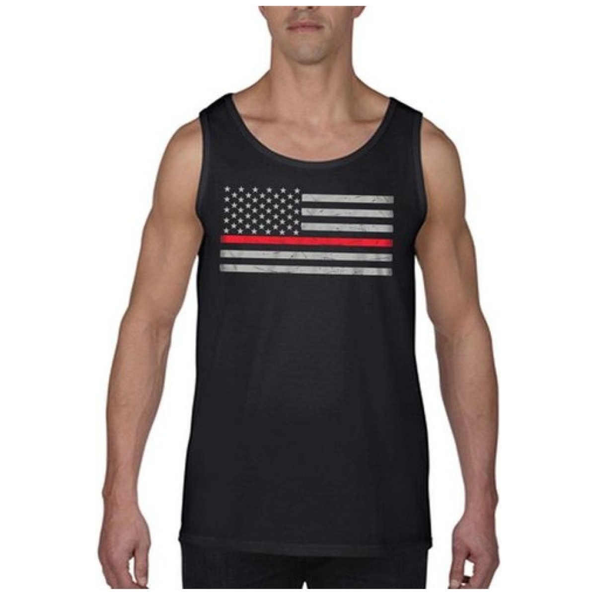 Tbl-rflg-tank-big-logo-black-2xl. Jpg - men's - tank classic thin red line - tbl rflg tank big logo black 2xl