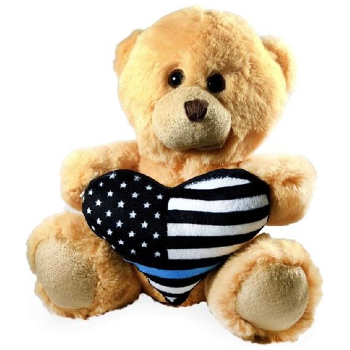 Tbl-ted-bear. Jpg - teddy bear - thin blue line heart - tbl ted bear