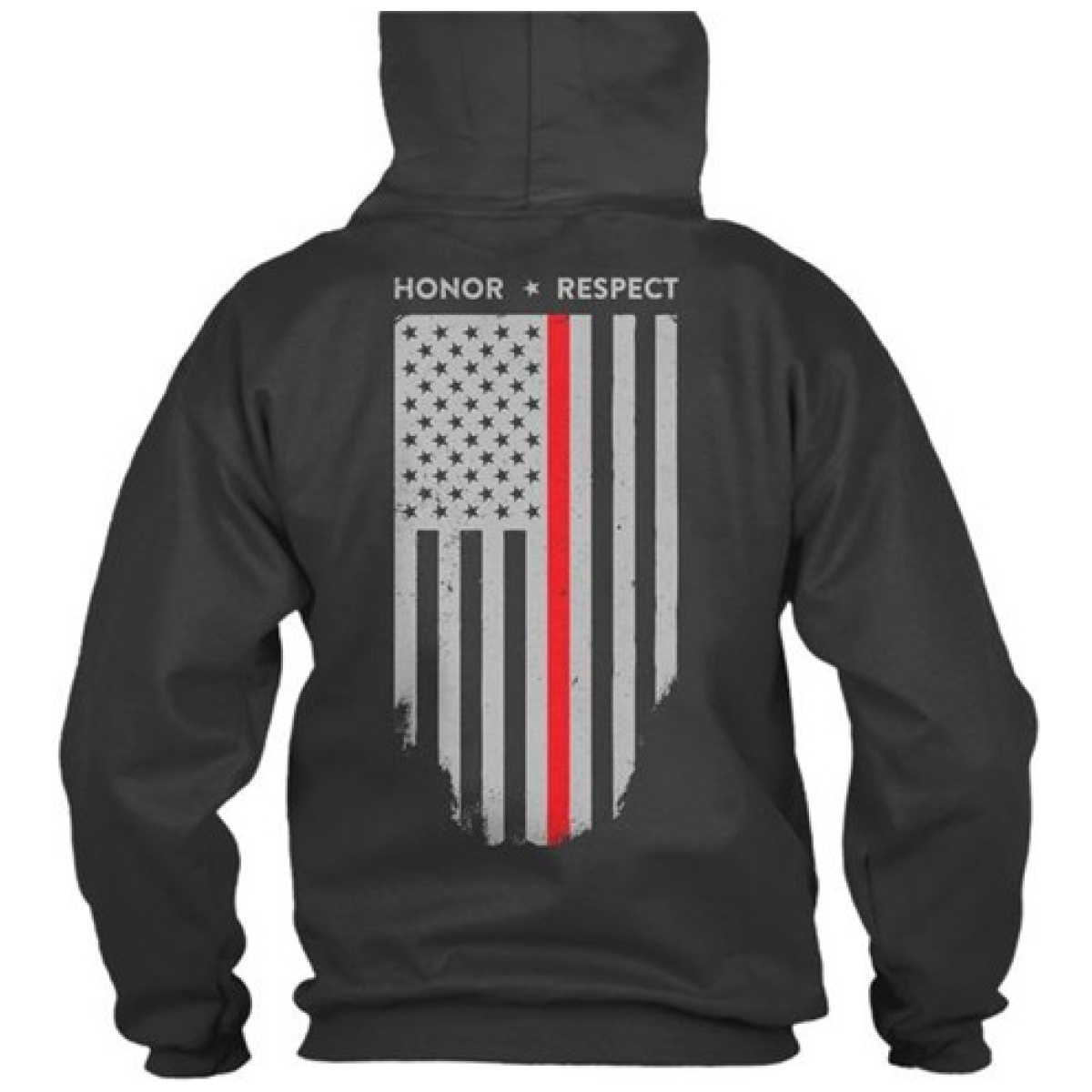 Tbl-trl-h-black-2x. Jpg - hoodie - thin red line american flag honor & respect - tbl trl h black 2x