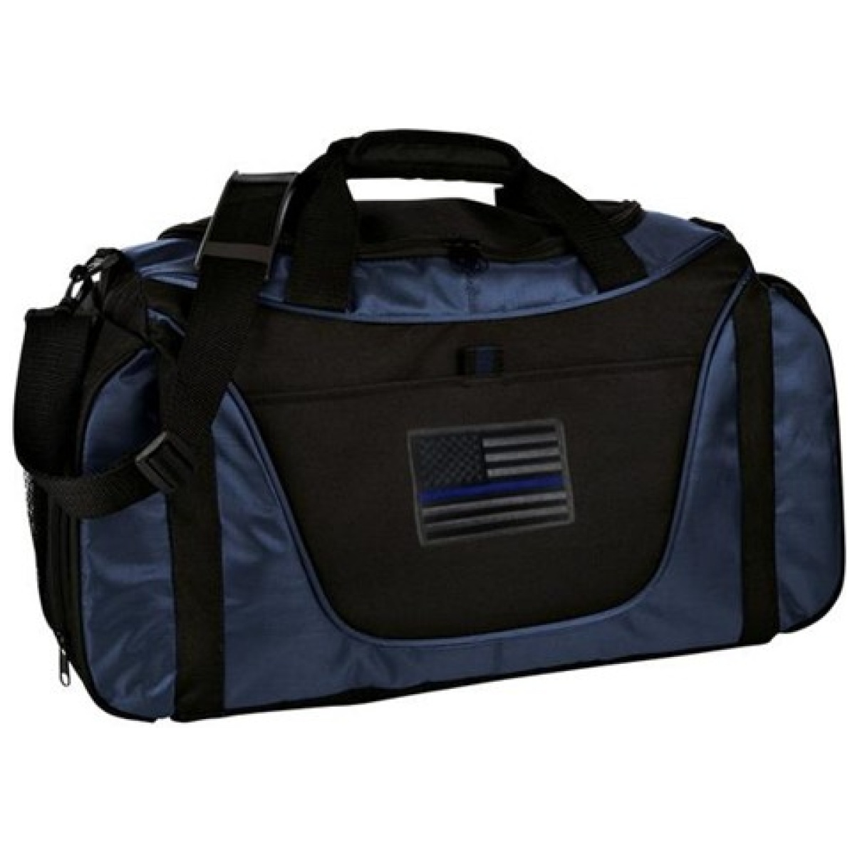 Tbl-twotone-duffel-bl-blk-subdued. Jpg - thin blue line two tone duffel subdued - tbl twotone duffel bl blk subdued