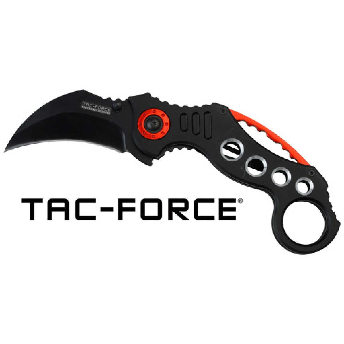 Tf578bk_1. Jpg - mc tac-force 2. 5" hawkbill - blade folder black/red - tf578bk 1