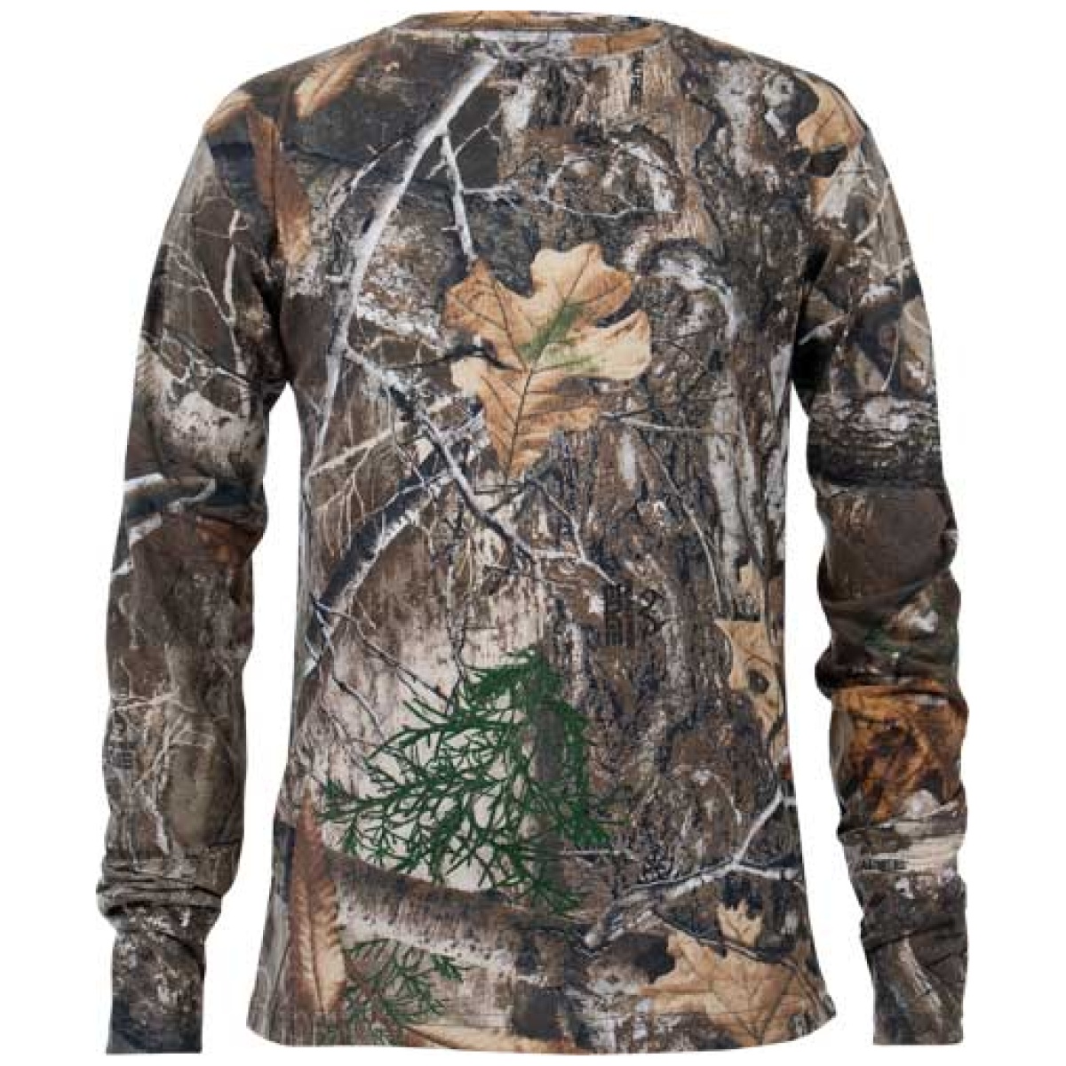 Ts10010ym. Jpg - habit bear cave youth tee - long sleeve realtree edge med - ts10010ym