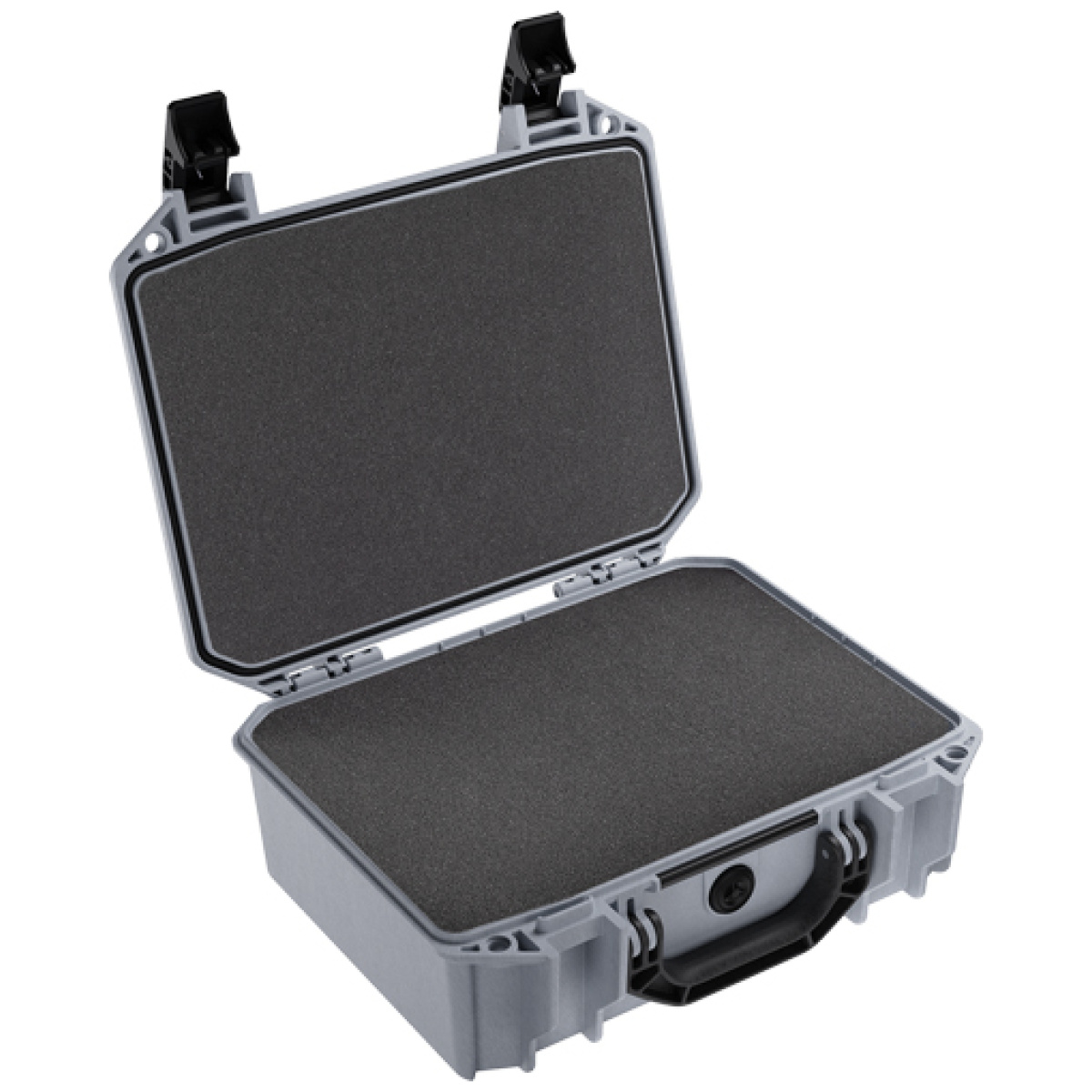 Vcv2000000gry_open. Jpg - pelican vault medium pistol - case w/ foam ghost gray - vcv2000000gry open