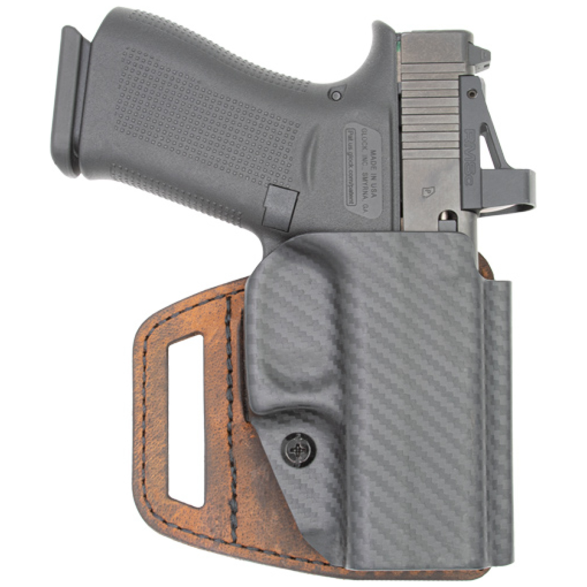 Vsl211mx9. Jpg - versacarry vslide holster owb - hybrid ruger max 9 poly/brown - vsl211mx9