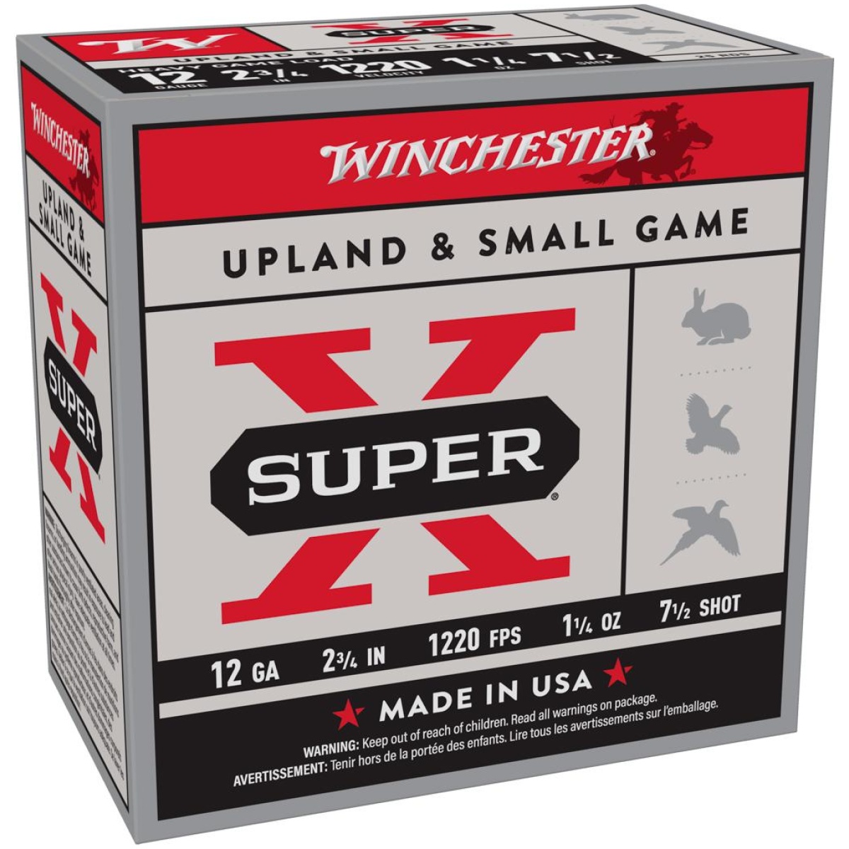 Wnxu12sp7_1_2. Jpg - winchester super-x heavy game shotshells 12 ga 2-3/4" 1-1/4 oz 1220 fps #7. 5 25/ct - wnxu12sp7 1 2